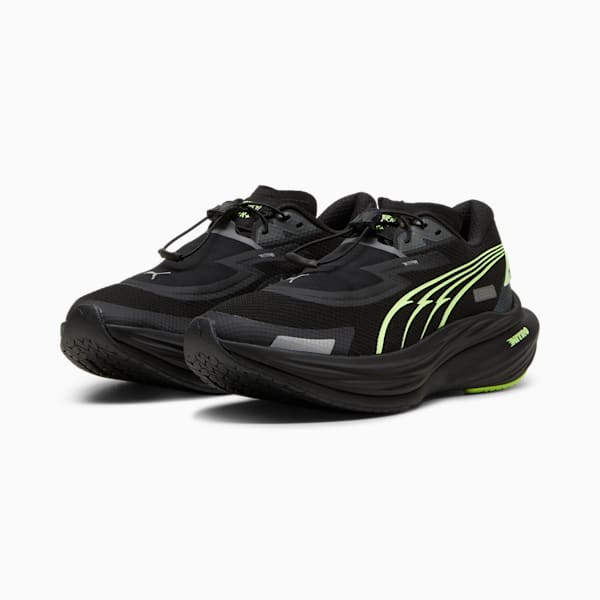 Tenis para correr Deviate NITRO™ 3 para mujer, Galactic Gray-PUMA Black-Fizzy Apple, extralarge